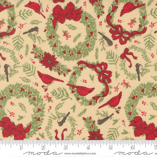 Deck the Halls Natural Holiday Cheer Stacy Iest Hsu Moda Fabric Fetish