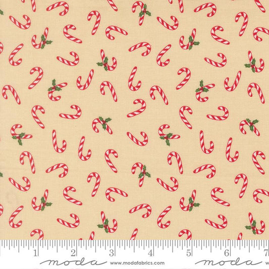 Candy Cane Toss Natural Holiday Cheer Stacy Iest Hsu Moda Fabric Fetish