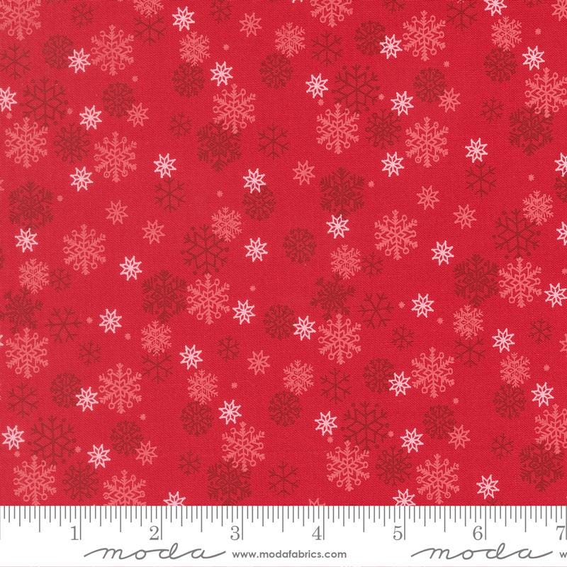 Snow Flurry Poinsettia Holiday Cheer Stacy Iest Hsu Moda Fabric Fetish