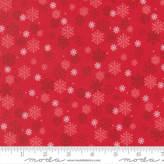 Snow Flurry Poinsettia Holiday Cheer Stacy Iest Hsu Moda Fabric Fetish