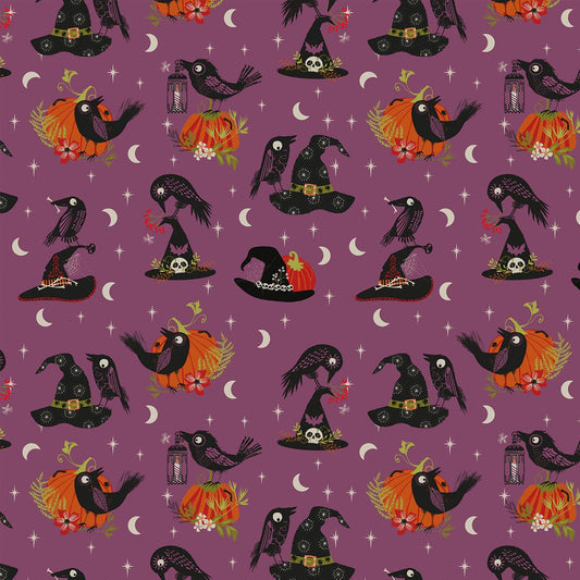 Beaks and Brims Hocus Pocus Helen Black Thread & Ink Fabric Fetish