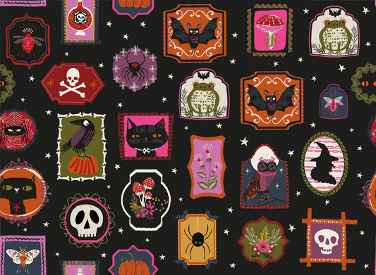 Ghoulish Gallery Hocus Pocus Helen Black Thread & Ink Fabric Fetish