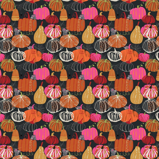 Pumpkin Patch Hocus Pocus Helen Black Thread & Ink Fabric Fetish