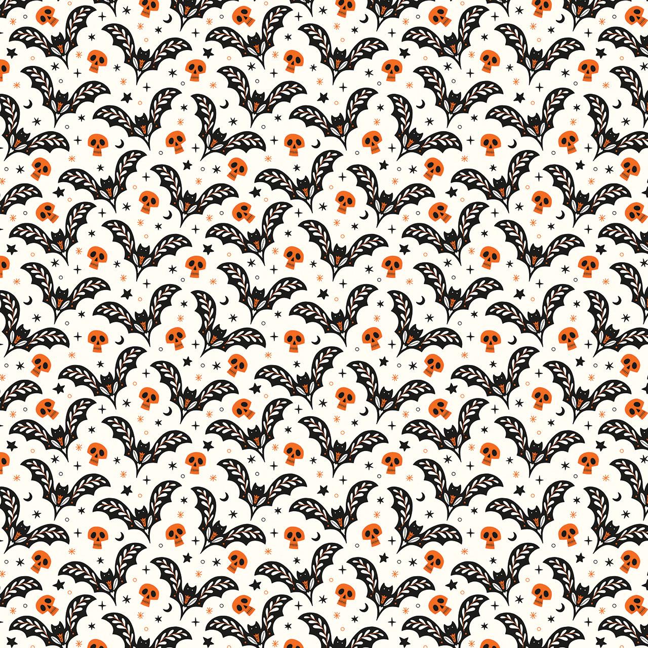 Bats Moonlight and Magic Anna Deegan Thread & Ink Fabric Fetish
