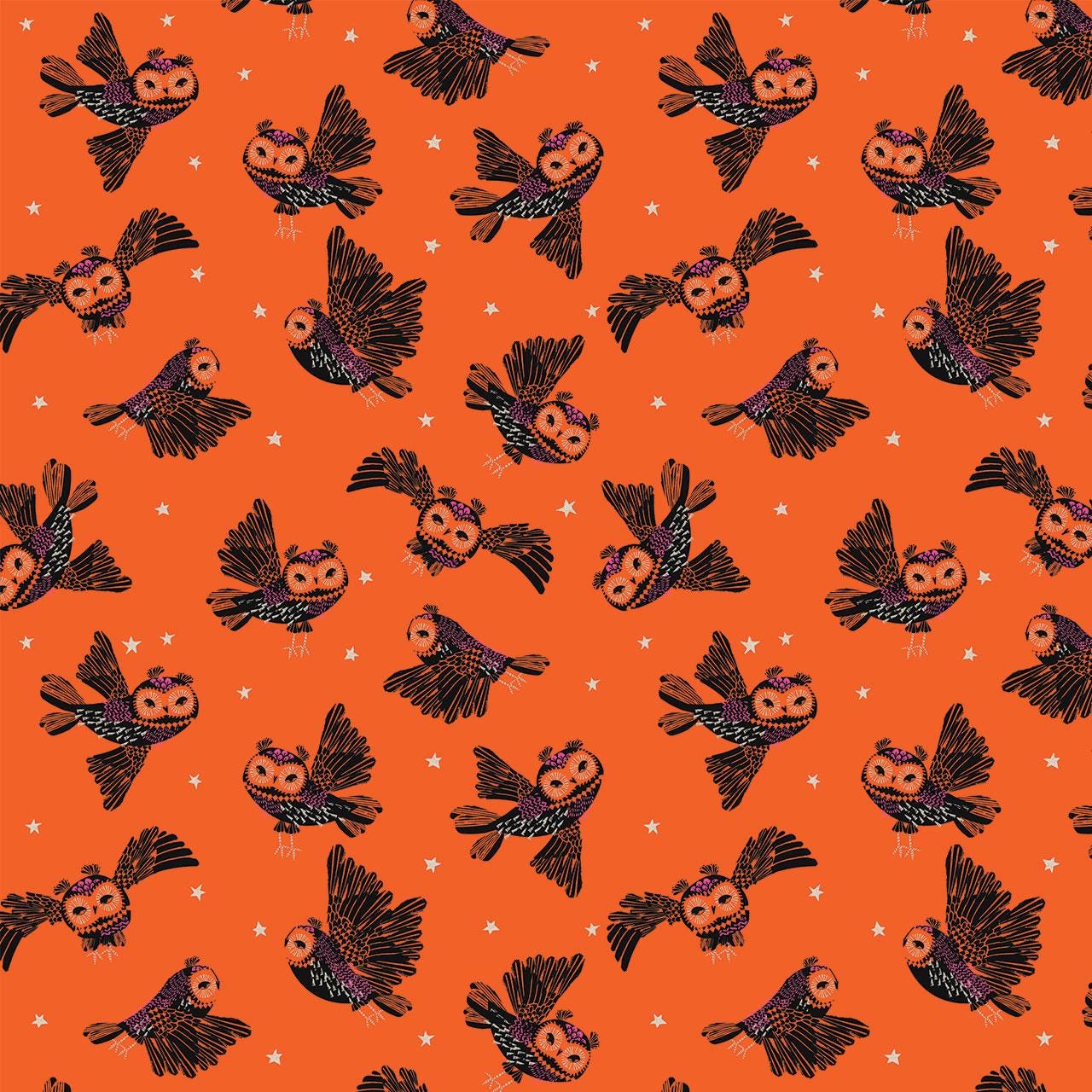 Haunted Hoots Hocus Pocus Helen Black Thread & Ink Fabric Fetish