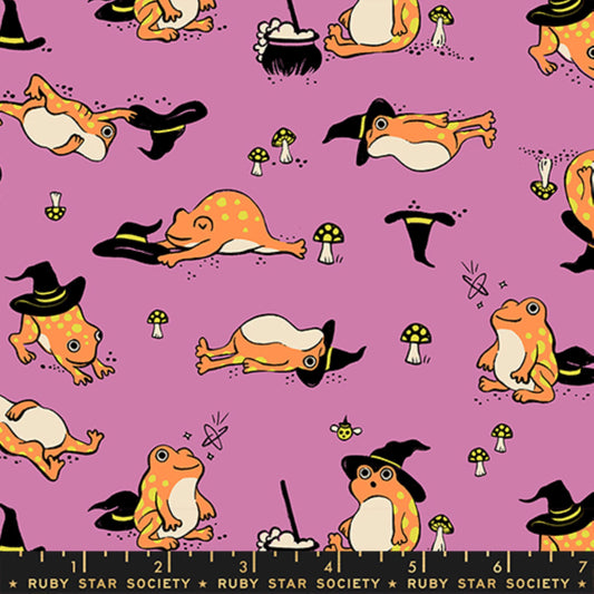 Frogmiliars Heliotrope Freaky Familiars Ruby Star Society Fabric Moda Fabric Fetish