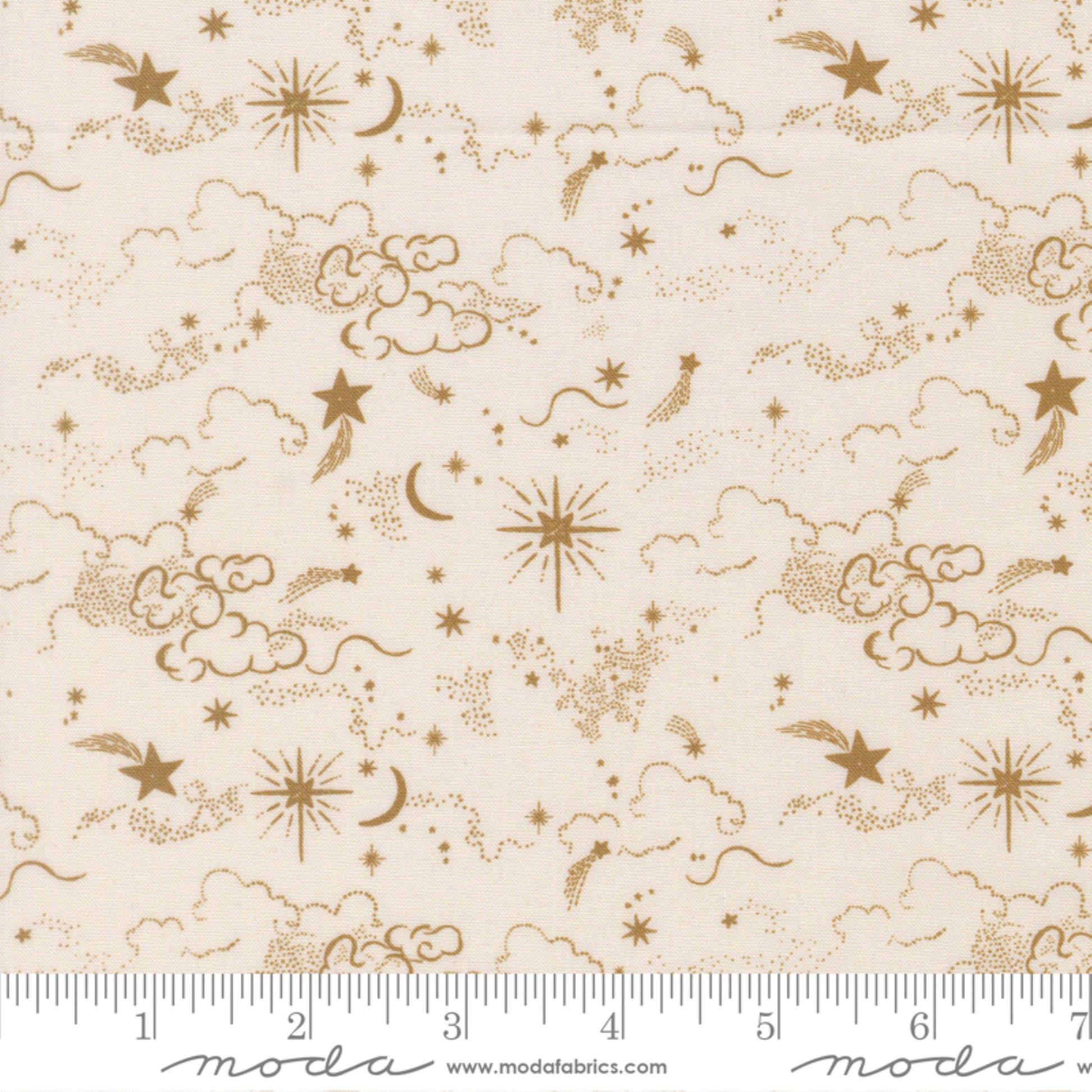 Holy Night Lamb Silent Night Watercolor Heart Moda Fabric Fetish