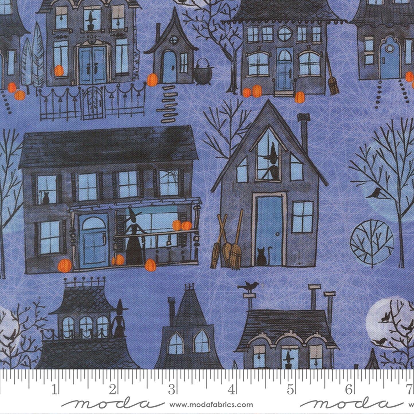 Witch Village Dusk Coven Robin Pickens Moda Fabric Fetish