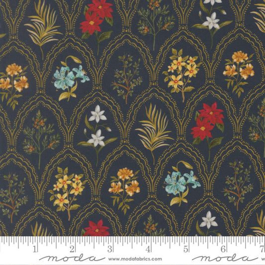 Come Bearing Blooms Holy Night Silent Night Watercolor Heart Moda Fabric Fetish