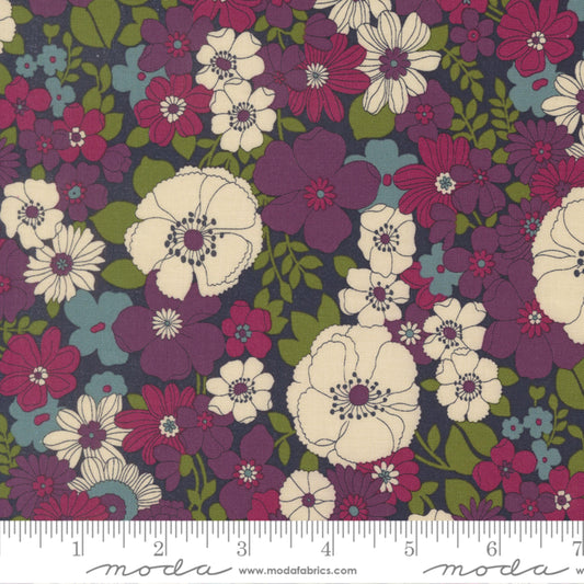 Flower Show Midnight Chelsea Garden Moda Fabric Fetish