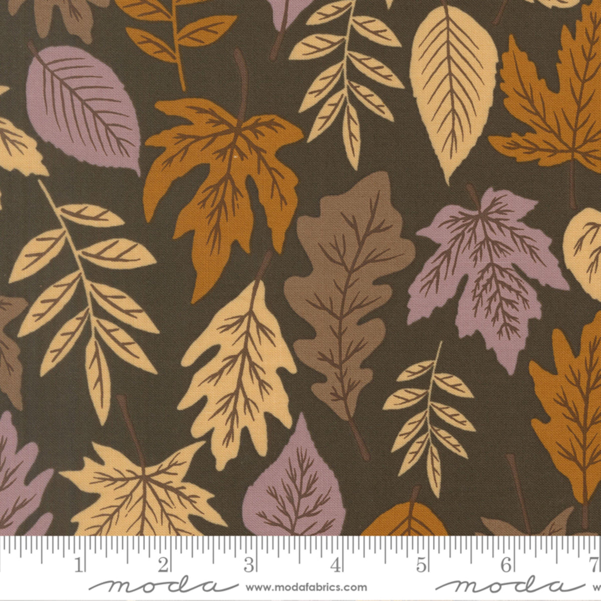 Leaf Fall Dark Moss Windfall Fancy That Design House Moda Fabric Fetish