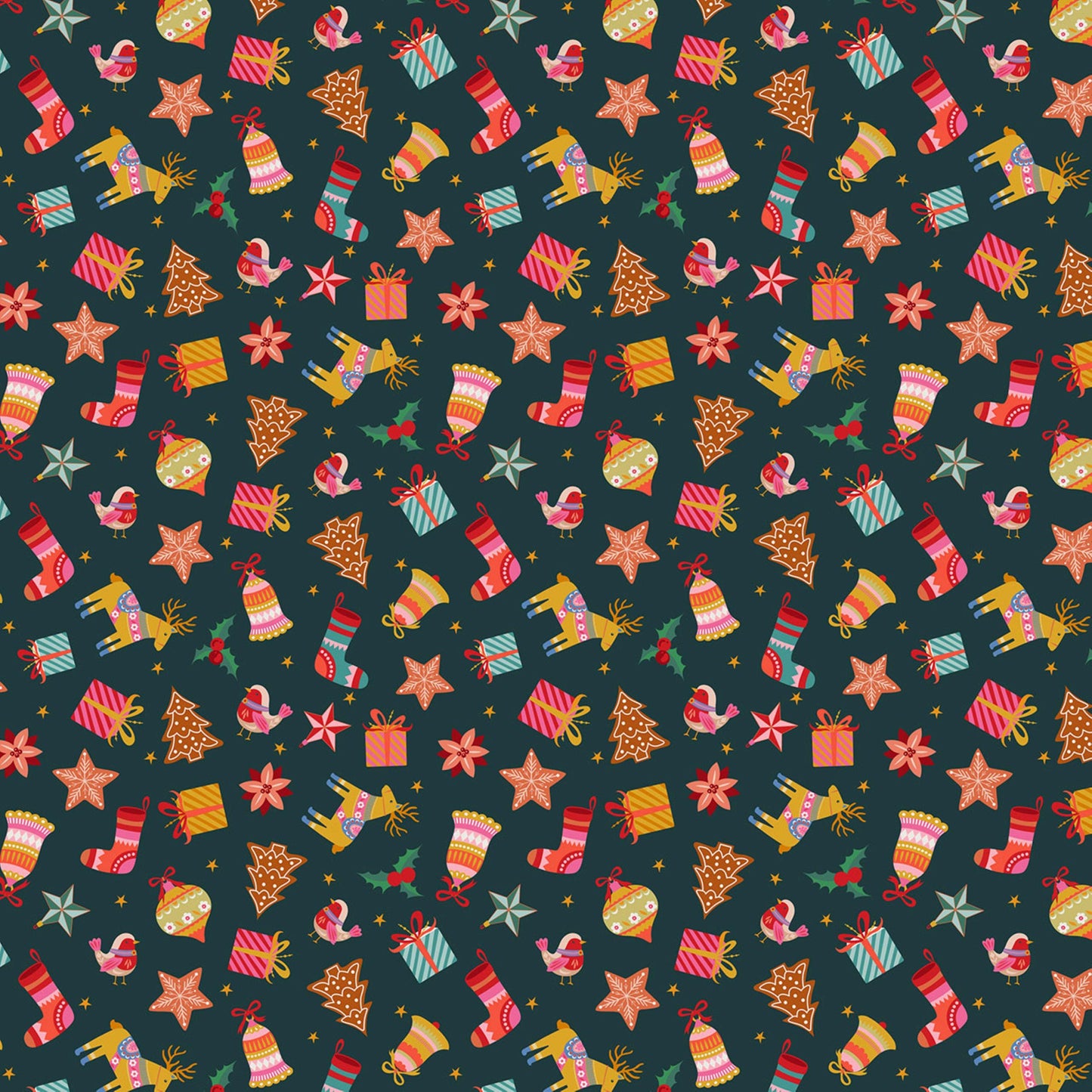 Mini Magic Deck the Halls Bethan Janine Thread & Ink Fabric Fetish