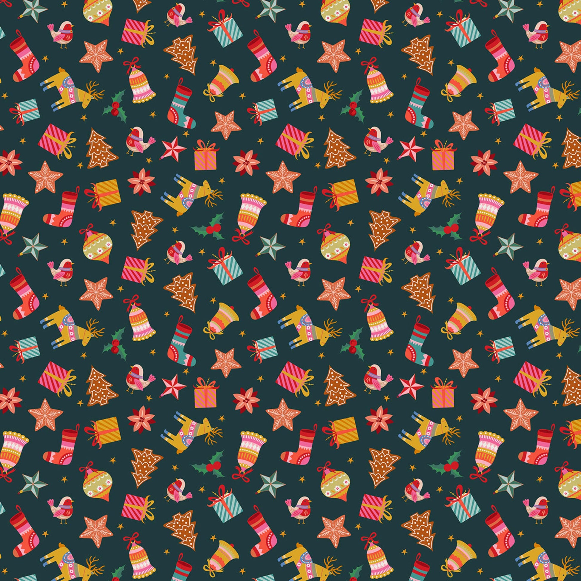 Mini Magic Deck the Halls Bethan Janine Thread & Ink Fabric Fetish