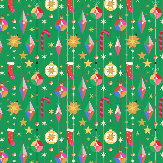 Deck the Tree Home for Christmas Fizzy Pop Prints Thread & Ink Fabric Fetish
