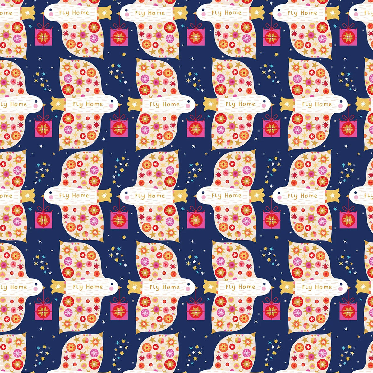 Flying Home Home for Christmas Fizzy Pop Prints Thread & Ink Fabric Fetish