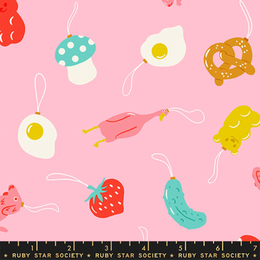Find the Pickle Melody Pink Merry Happy Kimberly Kight Ruby Star Society Fabric Moda Fabric Fetish