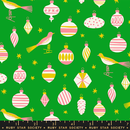 Baubles Verdant Merry Happy Kimberly Kight Ruby Star Society Fabric Moda Fabric Fetish