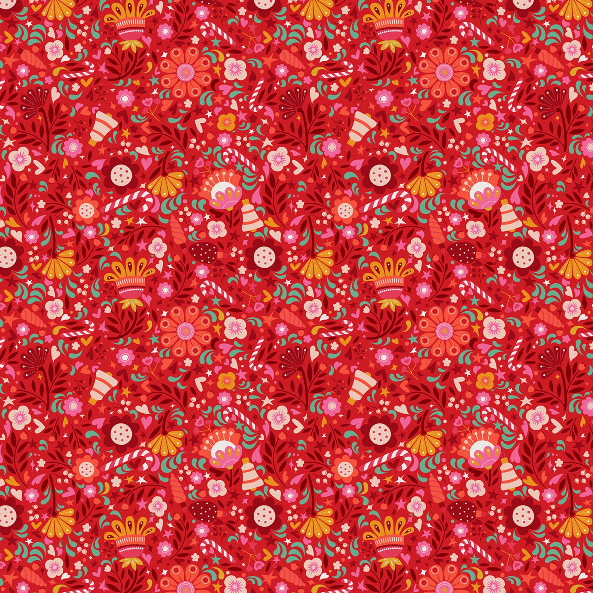 Candy Carnival Deck the Halls Bethan Janine Thread & Ink Fabric Fetish