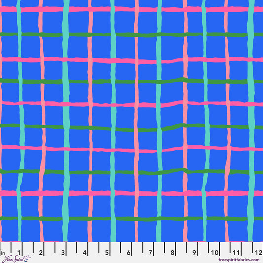Grid Blue August 2026 Brandon Mably Freespirit Fabrics Fabric Fetish