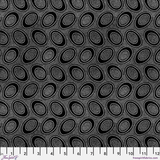Aboriginal Dot Black August 2026 Kaffe Fassett Collective Freespirit Fabrics Fabric Fetish