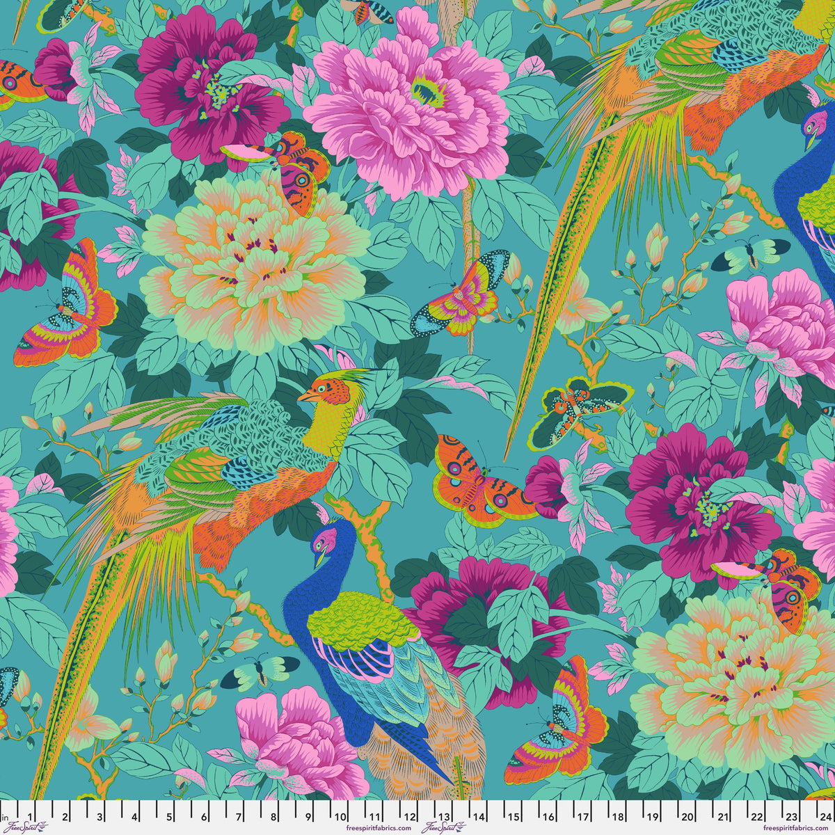 Birds and Bees Blue August 2026 Philip Jacobs Freespirit Fabrics Fabric Fetish