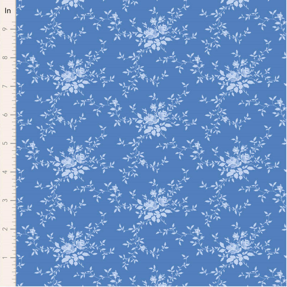 Noel Cornflower Something Blue Tone Finnanger Tilda Fabric Fabric Fetish