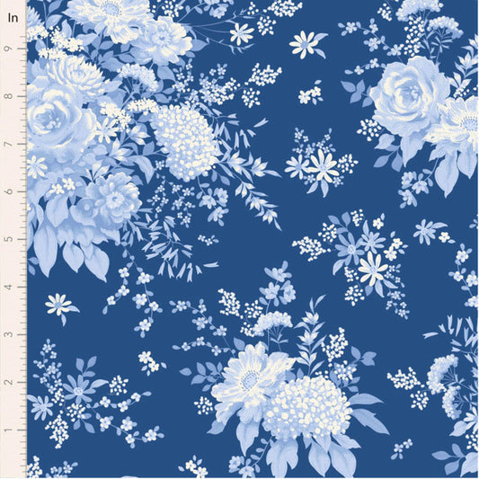 Wildgarden Night Something Blue Tone Finnanger Tilda Fabric Fabric Fetish