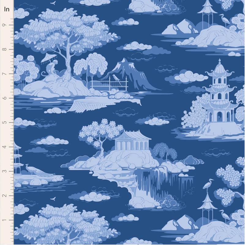 Cottonview Night Something Blue Tone Finnanger Tilda Fabric Fabric Fetish