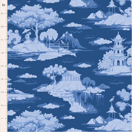 Cottonview Night Something Blue Tone Finnanger Tilda Fabric Fabric Fetish
