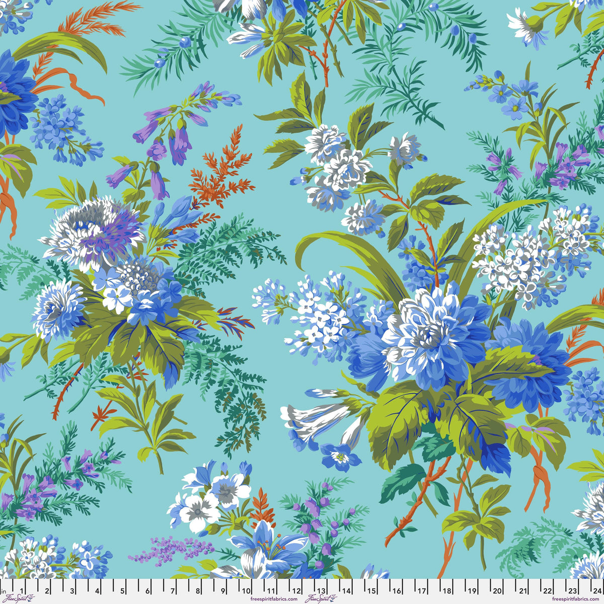 Jardin Blue August 2026 Philip Jacobs Freespirit Fabrics Fabric Fetish