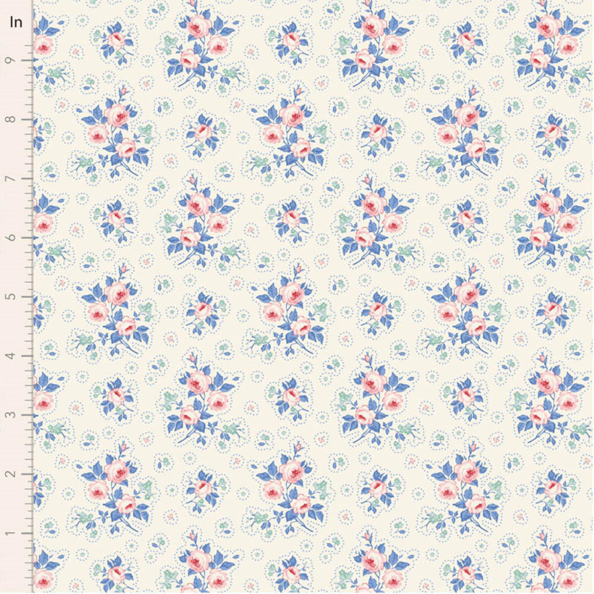 First Kiss Cream Something Blue Tone Finnanger Tilda Fabric Fabric Fetish