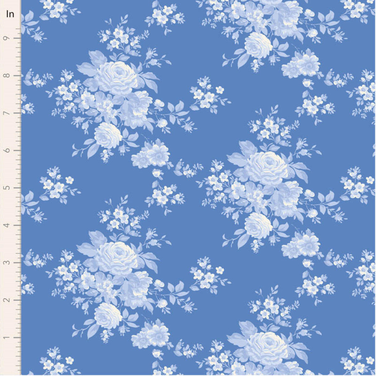 Carol Cornflower Something Blue Tone Finnanger Tilda Fabric Fabric Fetish