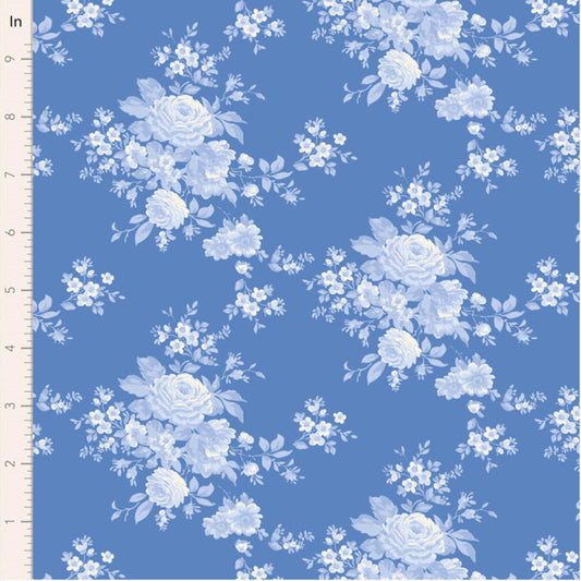 Carol Cornflower Something Blue Tone Finnanger Tilda Fabric Fabric Fetish