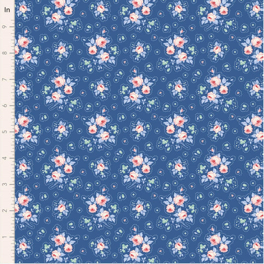 First Kiss Denim Something Blue Tone Finnanger Tilda Fabric Fabric Fetish