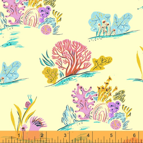 windham fabrics malibu heather ross coral blue quilters cotton 52147 10 Fabric Fetish