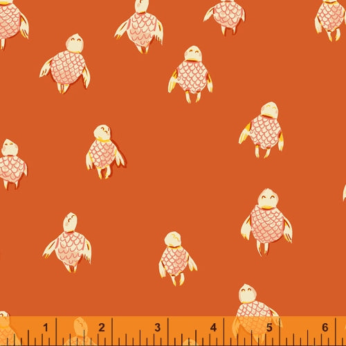 windham fabrics malibu heather ross sea turtles orange quilters cotton 52150 15 Fabric Fetish