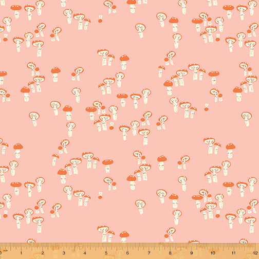 windham fabrics far far away 3 heather ross mushrooms pink quilters cotton 52756 1 Fabric Fetish