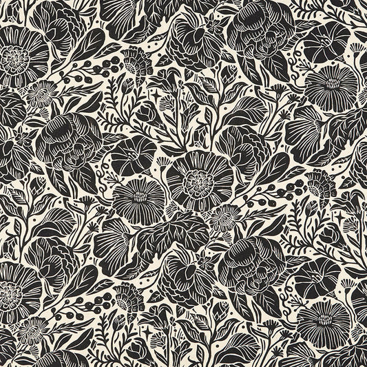 Figo Fabrics - In the Dawn - Elise Young - Large Flowers