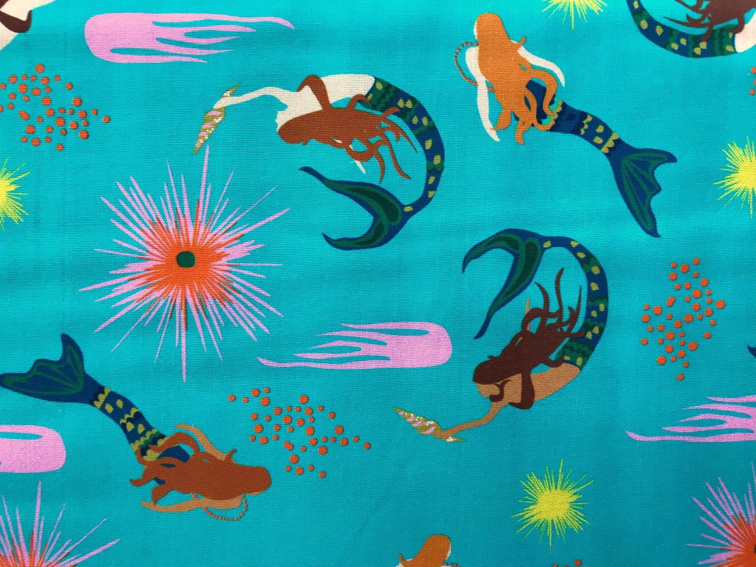 blend fabrics aquarius calypso aqua Fabric Fetish