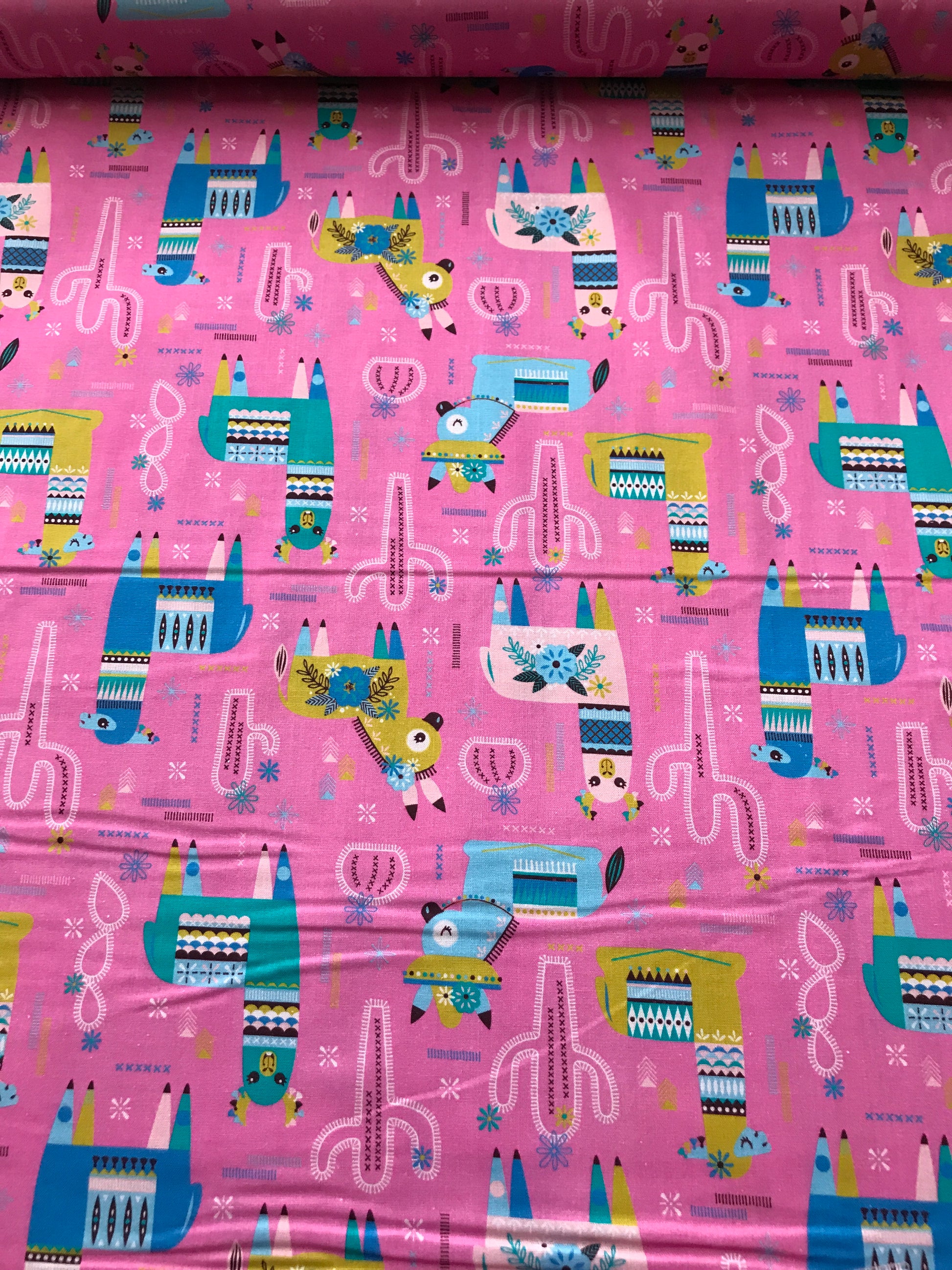 copy of blend fabrics fiesta amigos pink Fabric Fetish