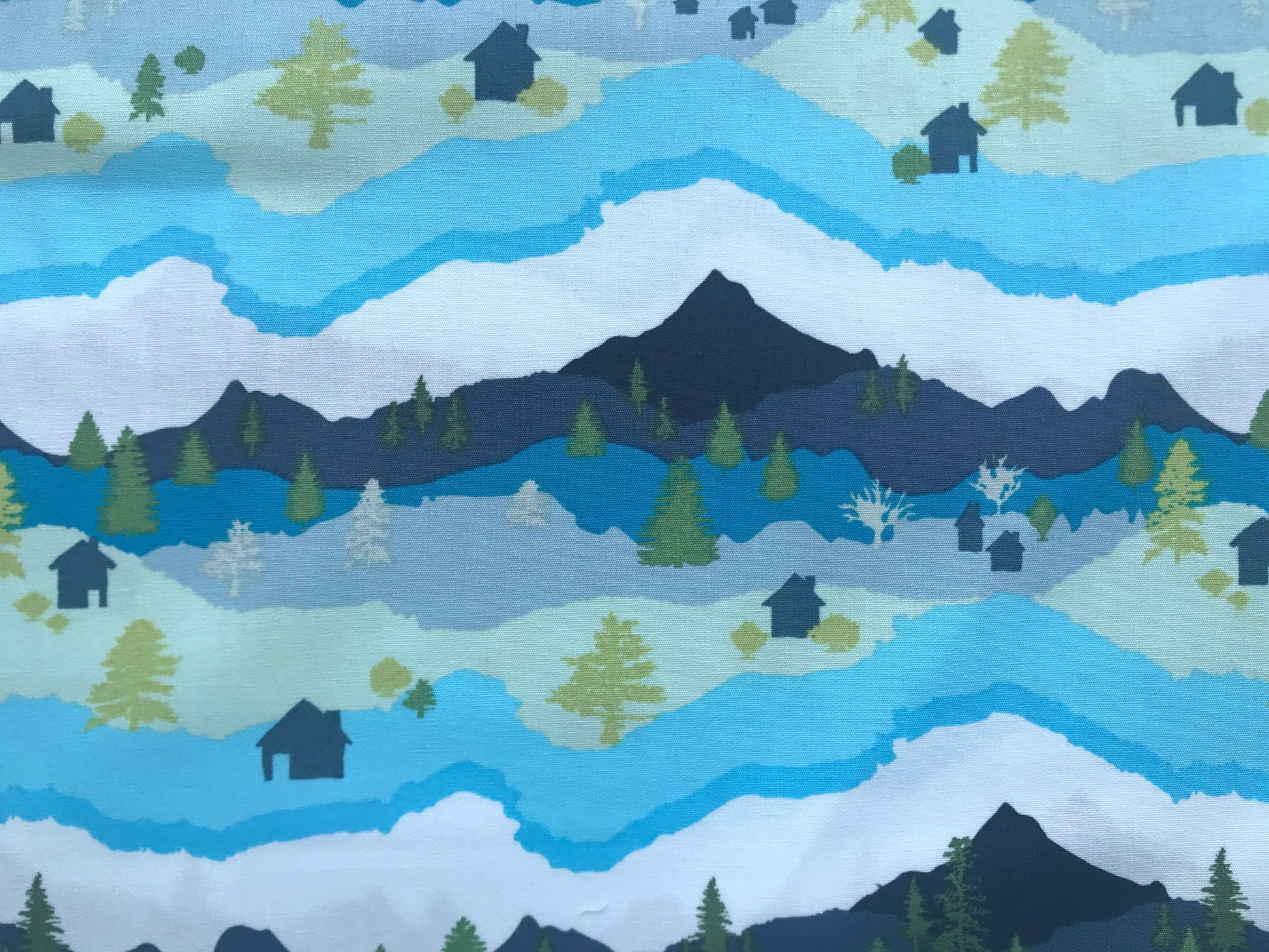art gallery catch release mr domestic mountain scape quilters cotton Fabric Fetish