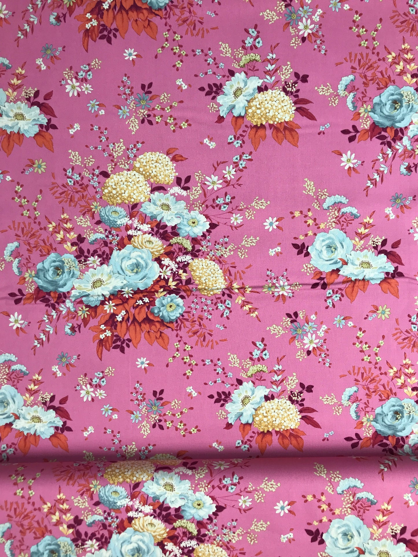 tilda fabrics chic escape wildgarden pink Fabric Fetish