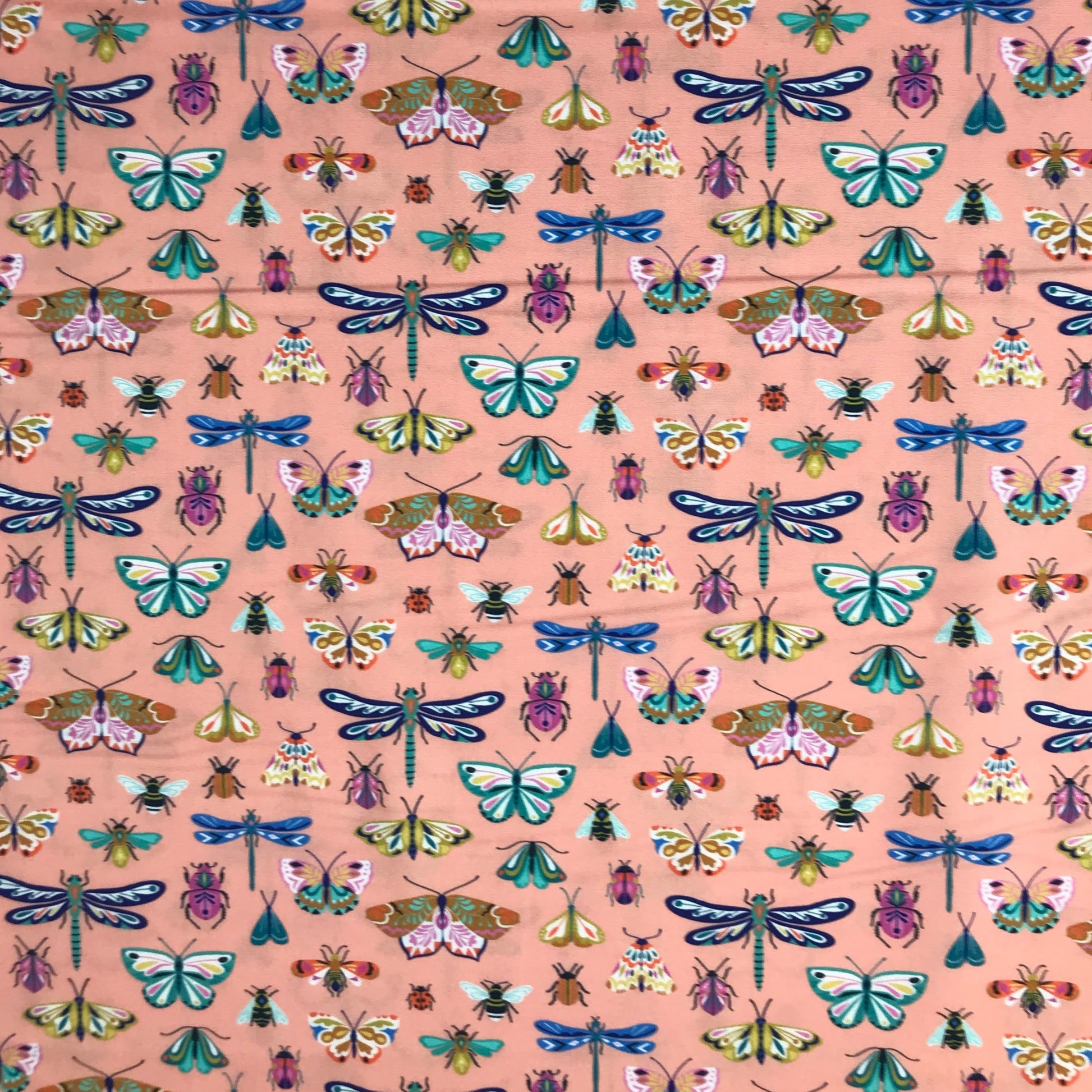 dashwood studio flutter by bethan janine mirror butterfly pink quilters cotton flut2076 Fabric Fetish