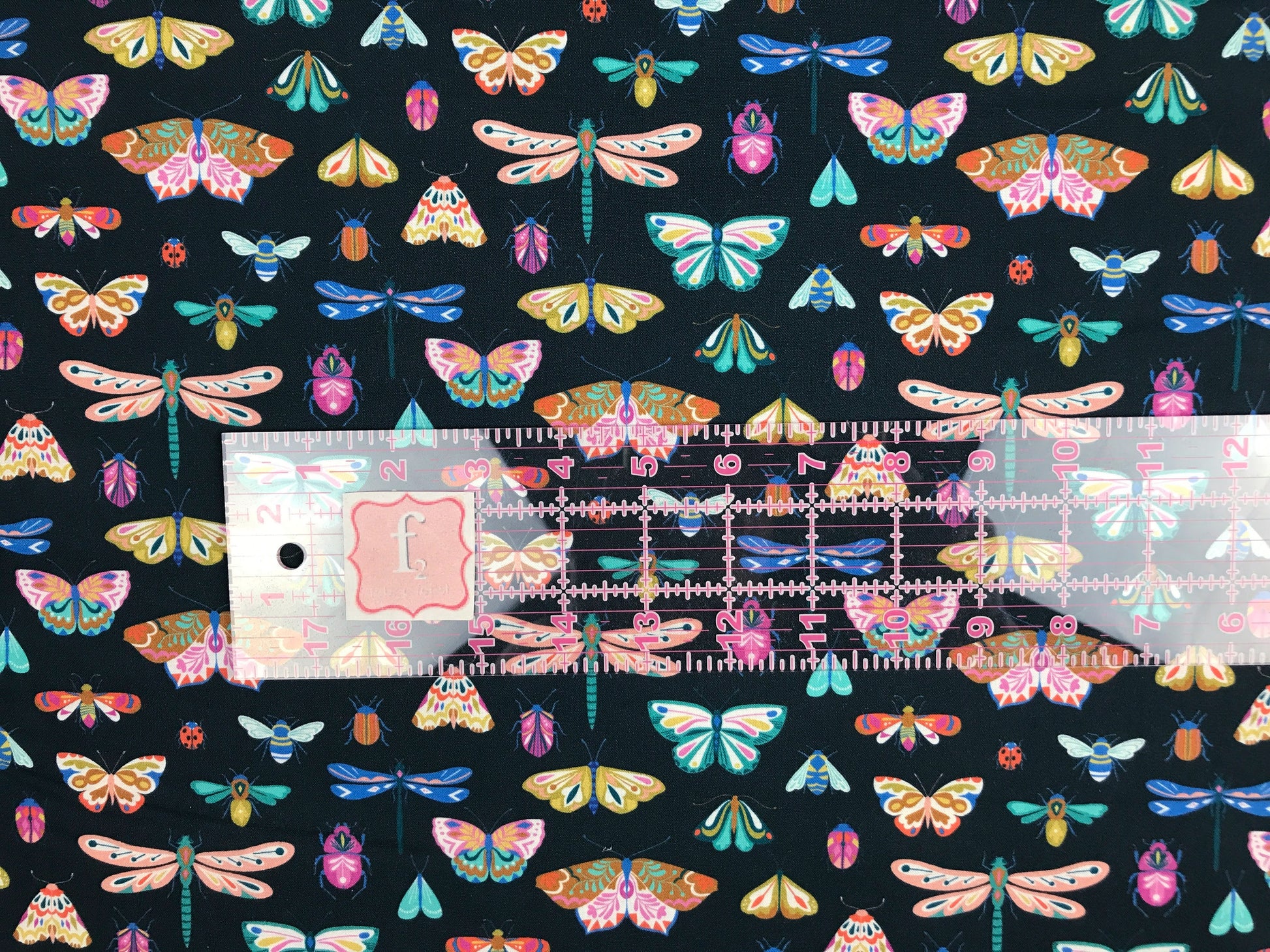 dashwood studio flutter by bethan janine butterflies navy quilters cotton flut2080 Fabric Fetish
