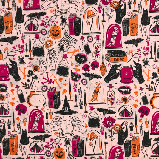 art gallery sweet n spookier agf studio witching hour quilters cotton Fabric Fetish