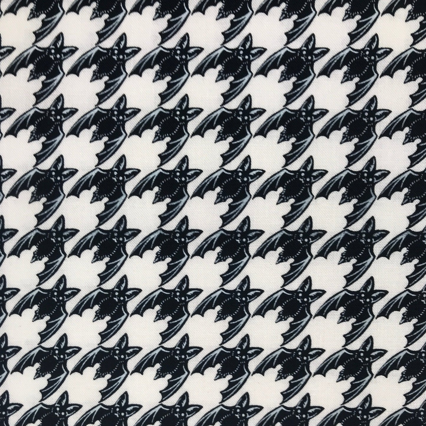 Halloween Hounds Tooth Houndstooth Bat Fabric Fetish