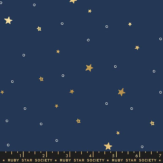 Ruby Star Society - Moda Fabrics - Sarah Watts - Birthday - Stars Navy