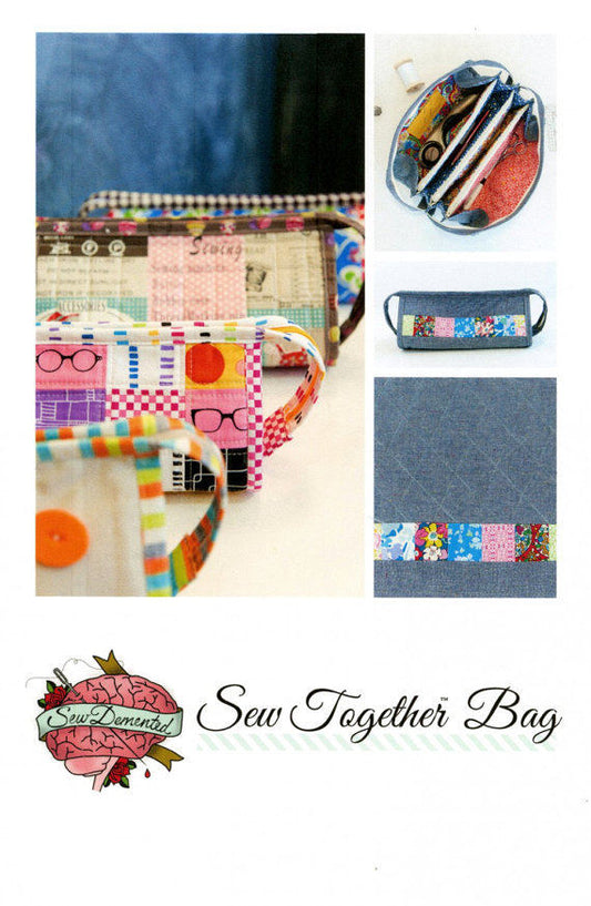 Sew Together Bag Paper Pattern Sew Demented Scrappy Bag Sewing Pattern Fabric Fetish