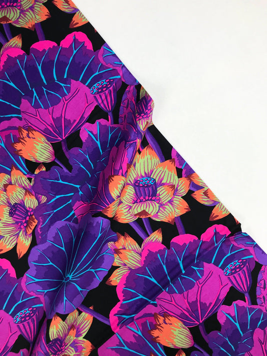 Lake Blossoms Black - Kaffe Fassett Collective - PWGP093 - 100% Quilters Cotton