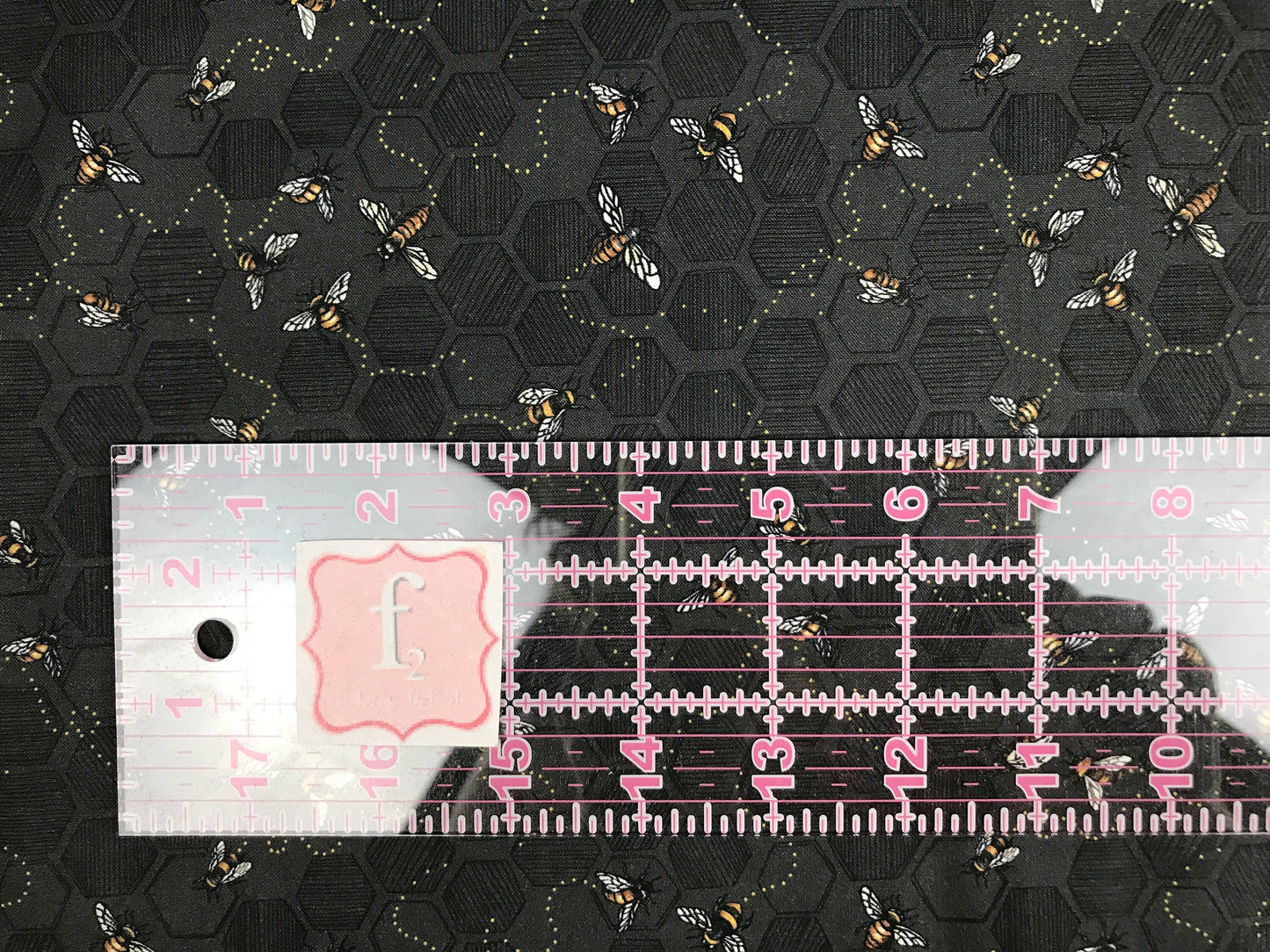 Bees Black - Bee Kind Honeycomb - Paintbrush Studio Fabric 100% Quilters Cotton 120-2099221